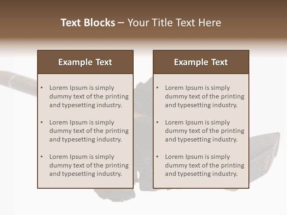 Mine Carbon Fuel PowerPoint Template