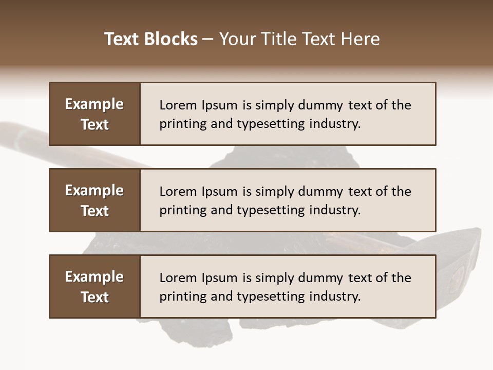 Mine Carbon Fuel PowerPoint Template
