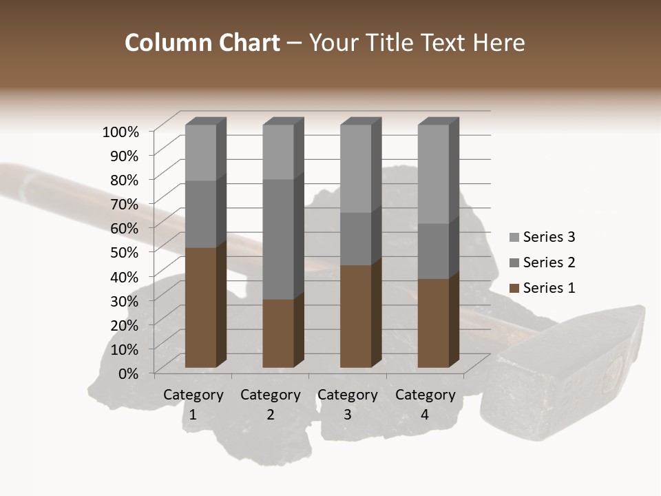 Mine Carbon Fuel PowerPoint Template