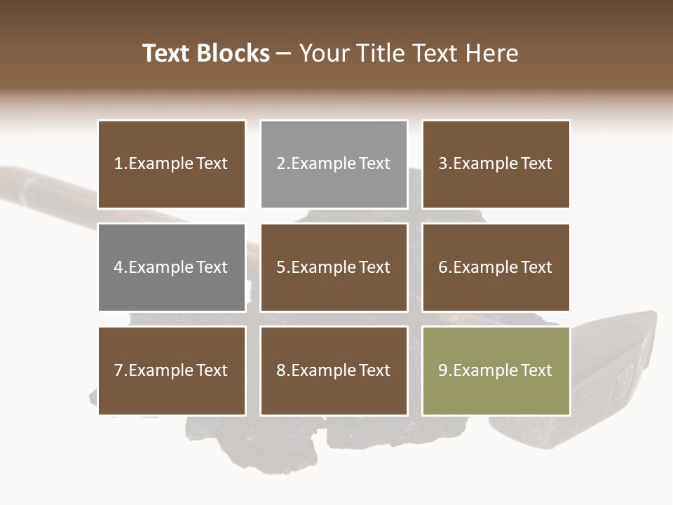Mine Carbon Fuel PowerPoint Template