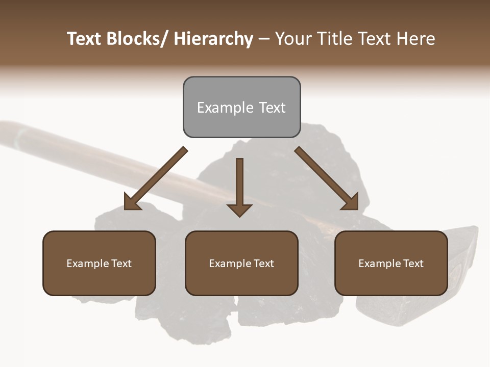 Mine Carbon Fuel PowerPoint Template