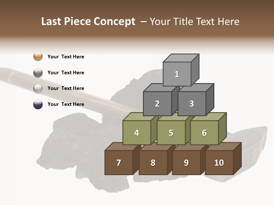 Mine Carbon Fuel PowerPoint Template