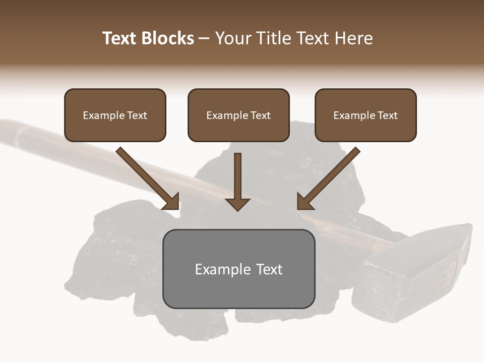 Mine Carbon Fuel PowerPoint Template