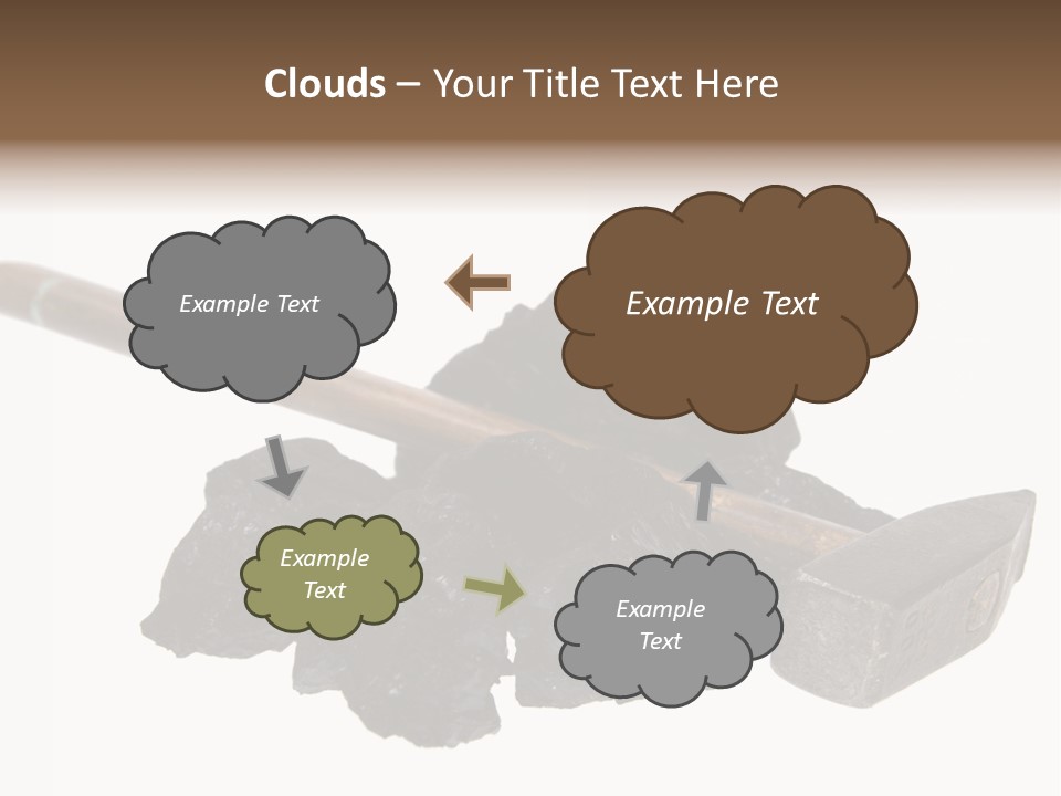 Mine Carbon Fuel PowerPoint Template