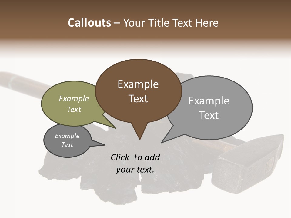 Mine Carbon Fuel PowerPoint Template