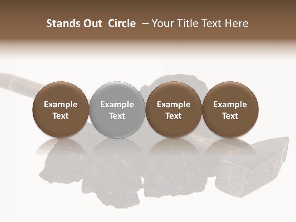 Mine Carbon Fuel PowerPoint Template