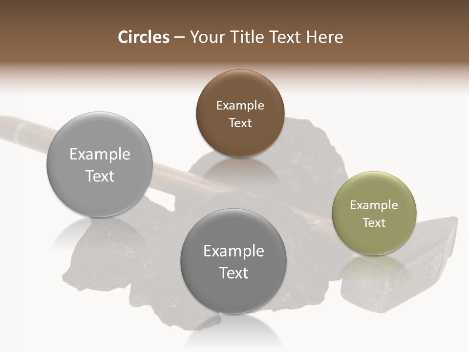 Mine Carbon Fuel PowerPoint Template