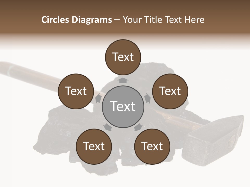 Mine Carbon Fuel PowerPoint Template