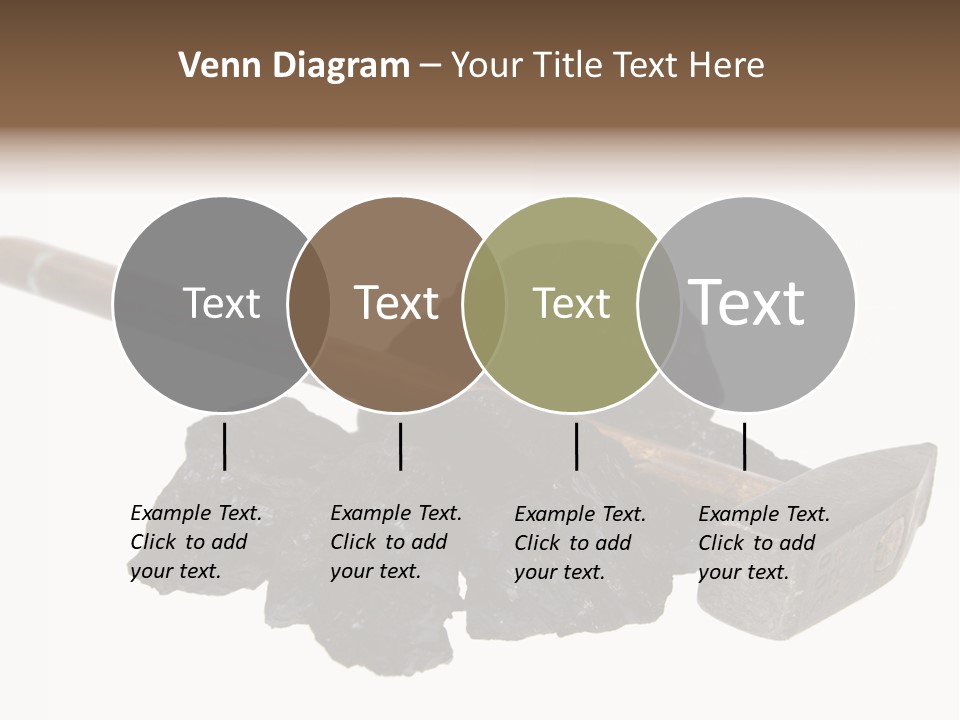 Mine Carbon Fuel PowerPoint Template
