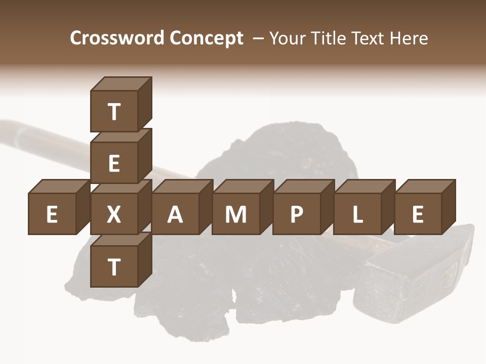 Mine Carbon Fuel PowerPoint Template