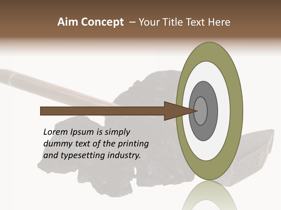 Mine Carbon Fuel PowerPoint Template