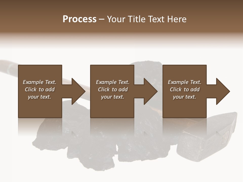 Mine Carbon Fuel PowerPoint Template