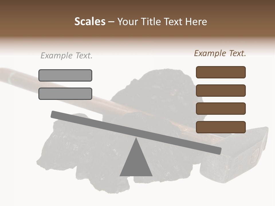 Mine Carbon Fuel PowerPoint Template