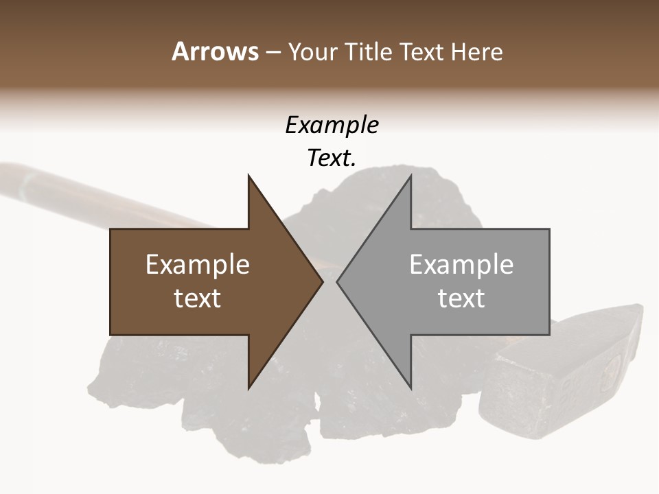 Mine Carbon Fuel PowerPoint Template