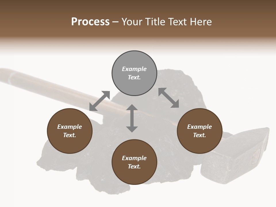Mine Carbon Fuel PowerPoint Template