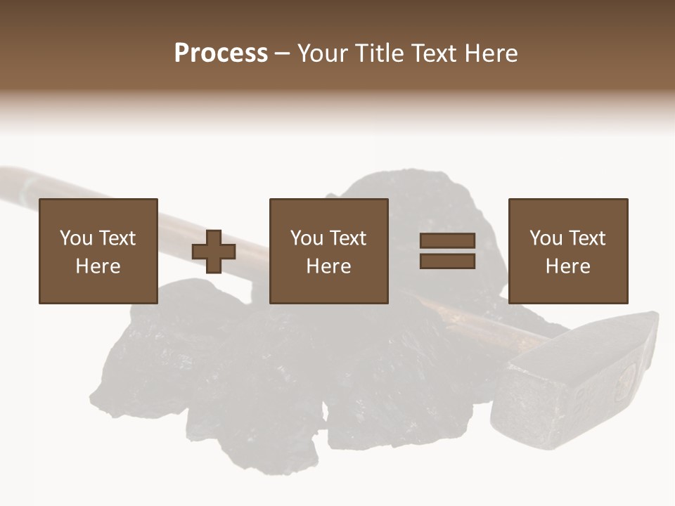 Mine Carbon Fuel PowerPoint Template
