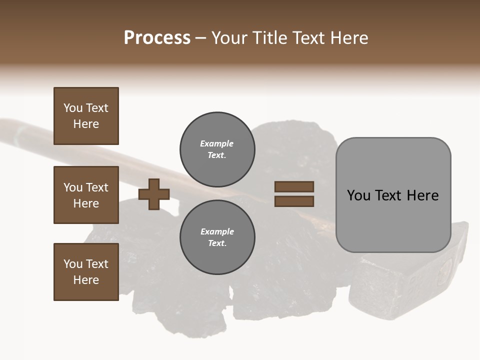Mine Carbon Fuel PowerPoint Template