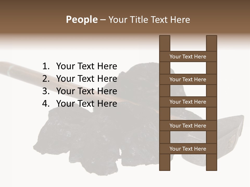 Mine Carbon Fuel PowerPoint Template