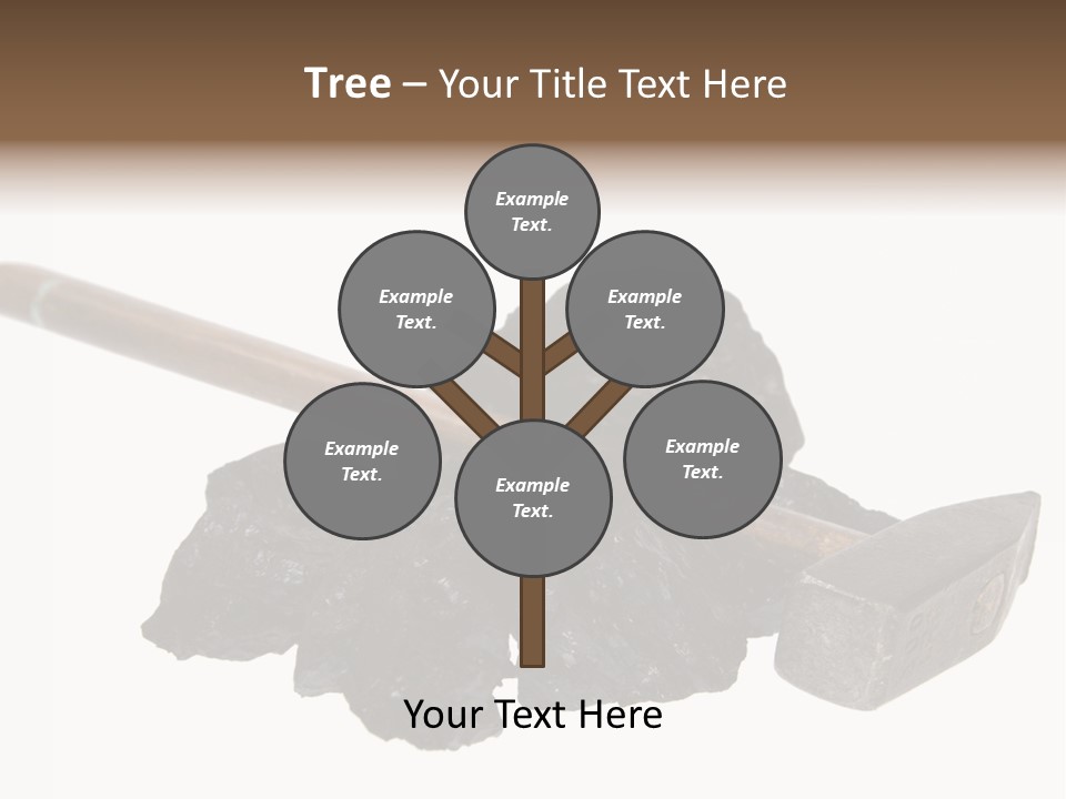 Mine Carbon Fuel PowerPoint Template