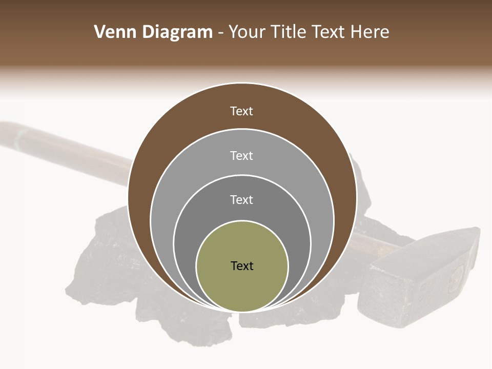 Mine Carbon Fuel PowerPoint Template