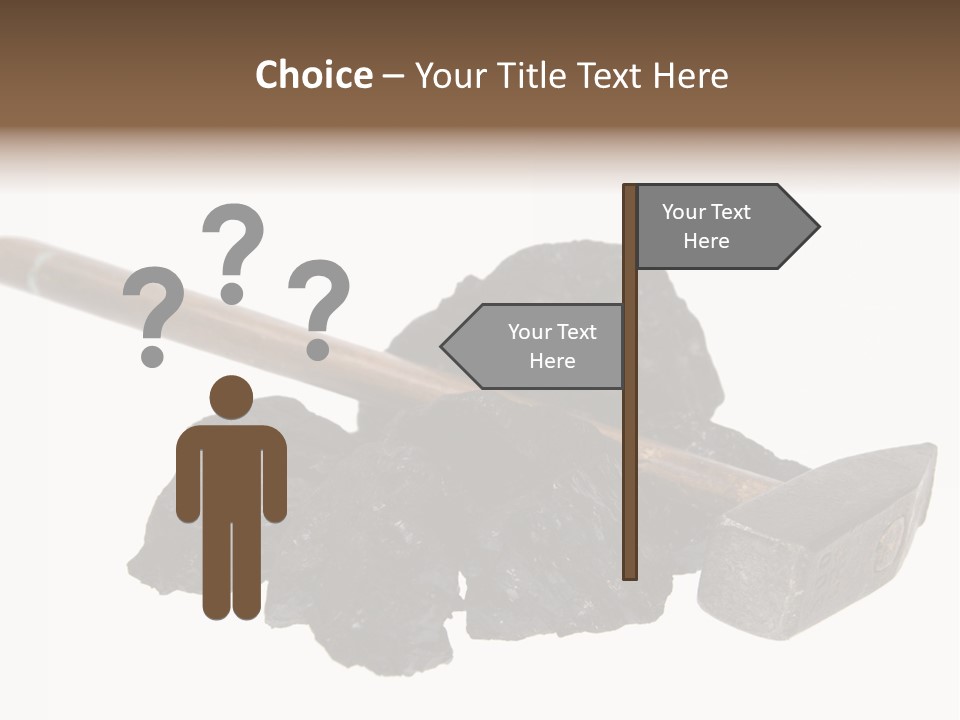 Mine Carbon Fuel PowerPoint Template
