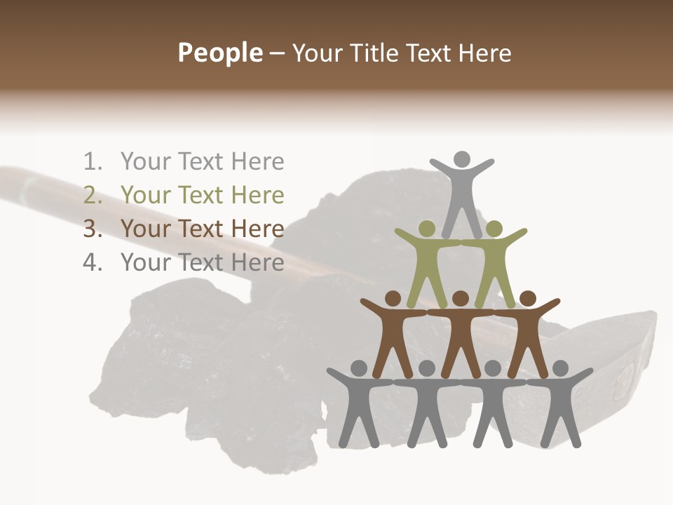 Mine Carbon Fuel PowerPoint Template