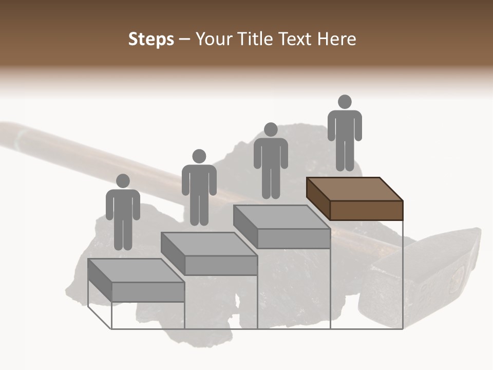 Mine Carbon Fuel PowerPoint Template