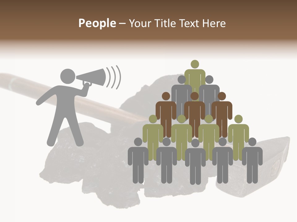 Mine Carbon Fuel PowerPoint Template