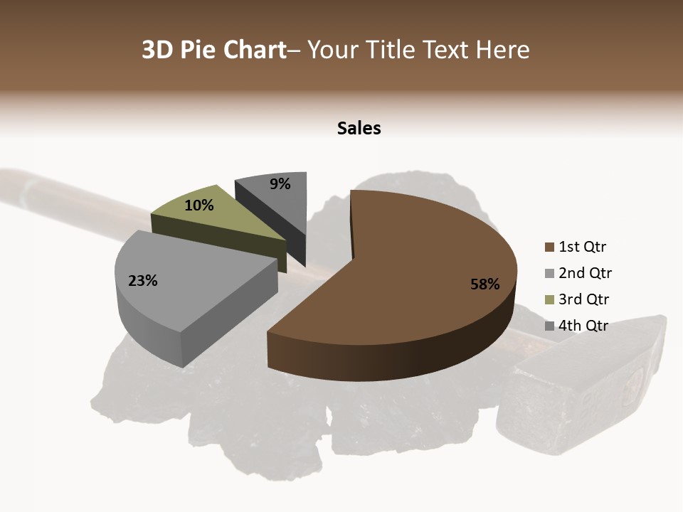 Mine Carbon Fuel PowerPoint Template