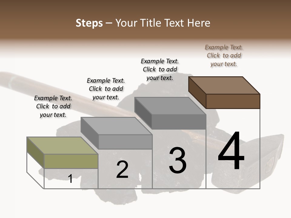 Mine Carbon Fuel PowerPoint Template