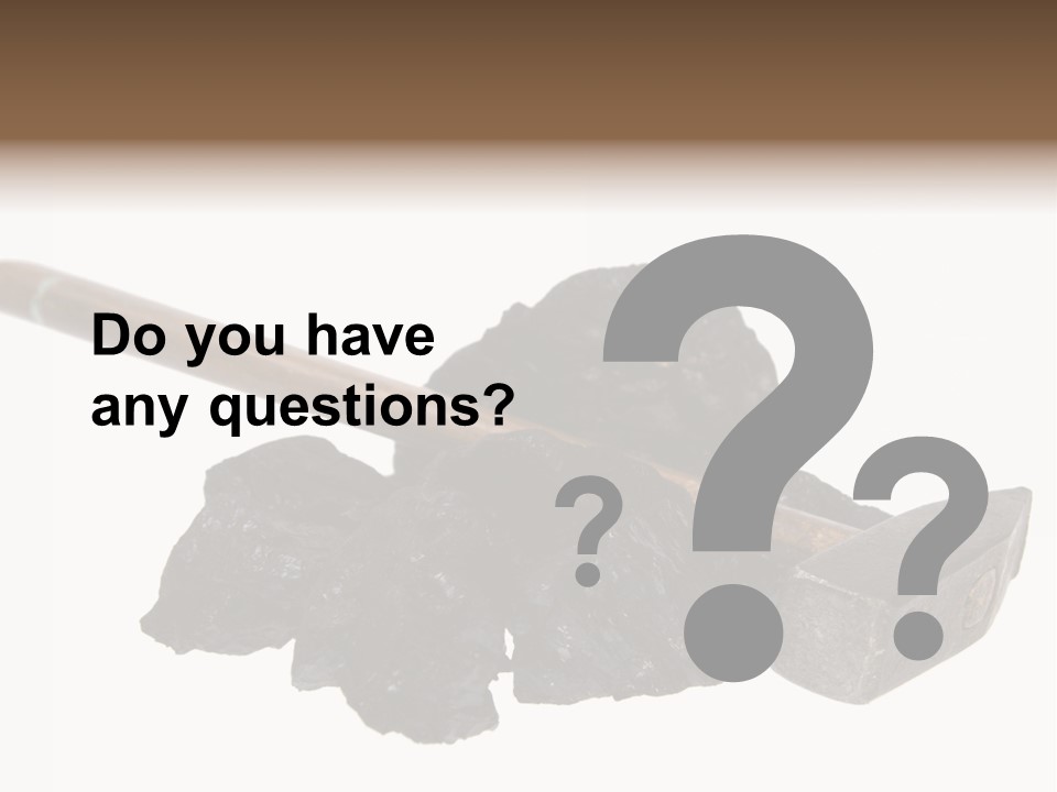 Mine Carbon Fuel PowerPoint Template