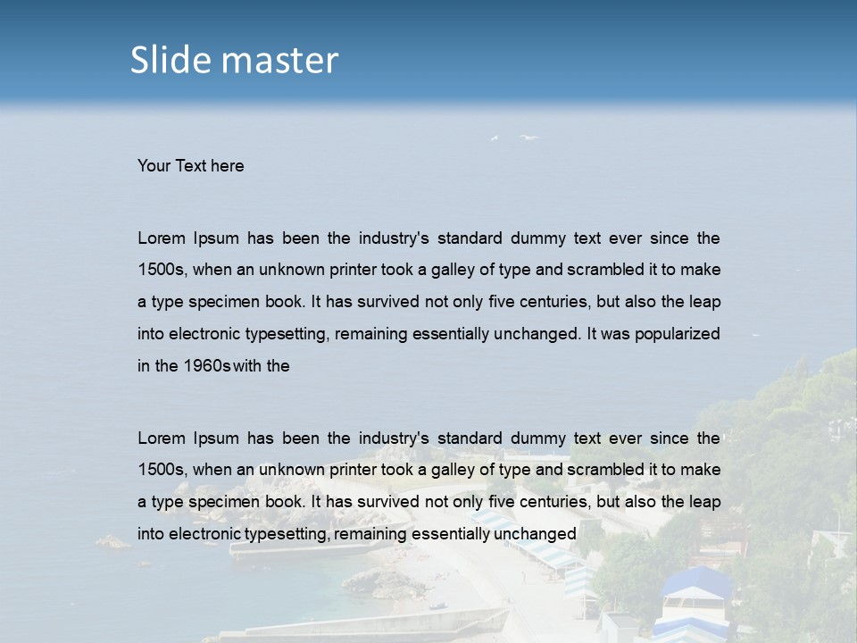 Stones Expanse Azure PowerPoint Template