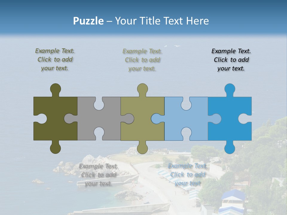 Stones Expanse Azure PowerPoint Template