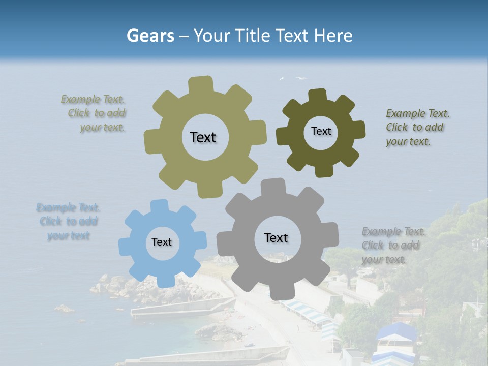 Stones Expanse Azure PowerPoint Template