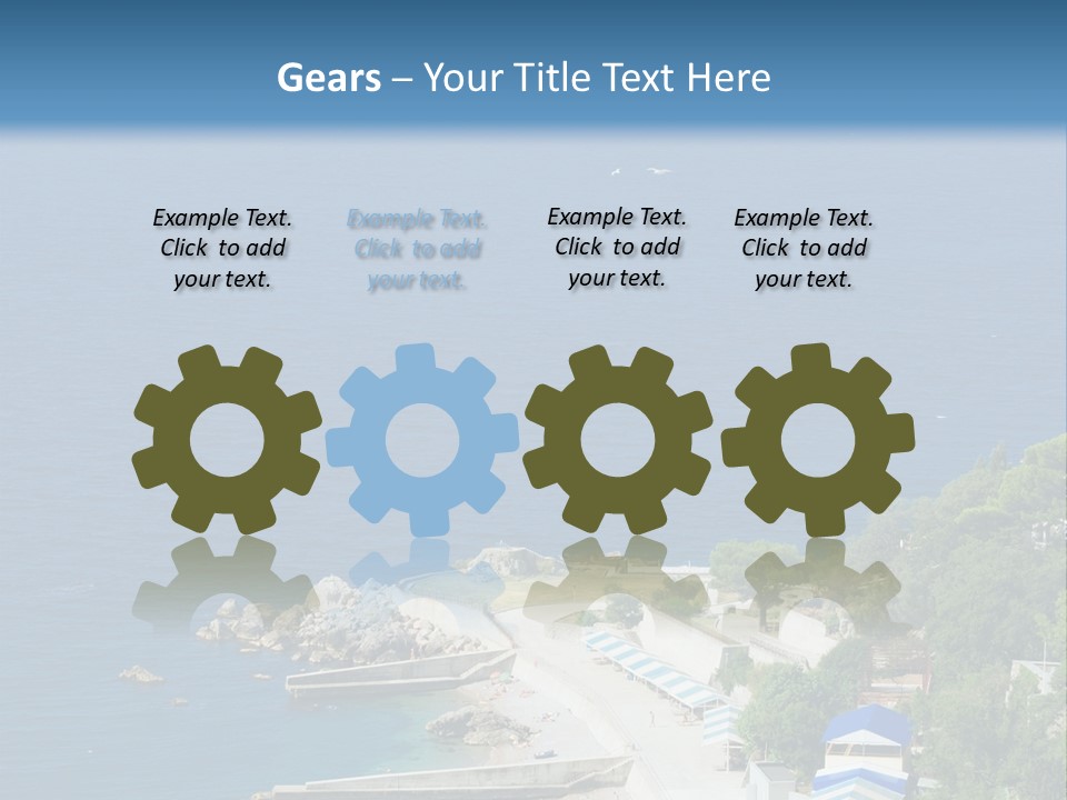 Stones Expanse Azure PowerPoint Template