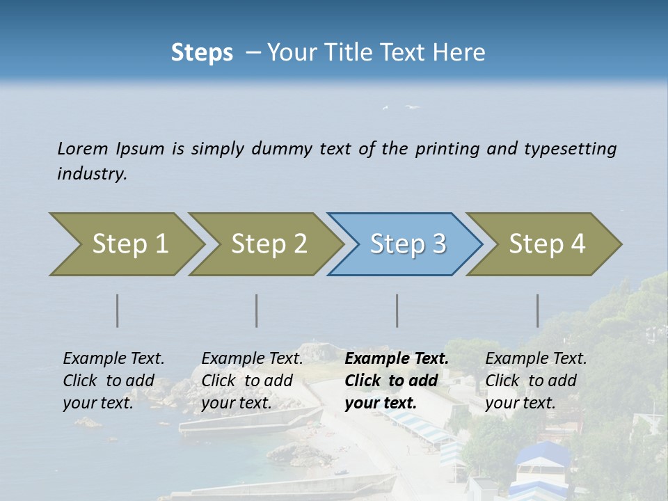 Stones Expanse Azure PowerPoint Template