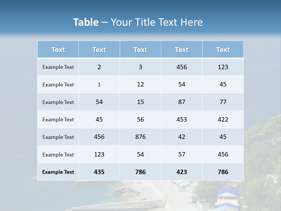 Stones Expanse Azure PowerPoint Template