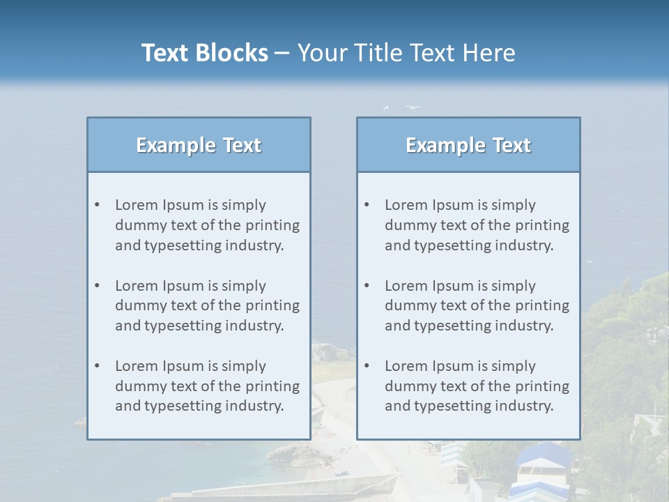 Stones Expanse Azure PowerPoint Template