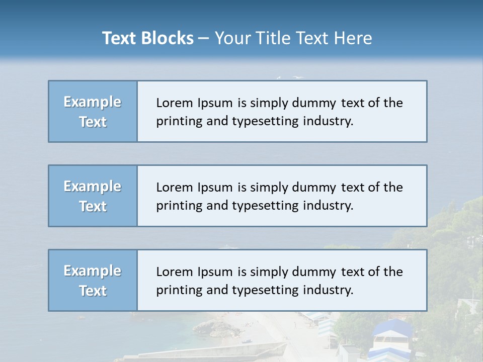 Stones Expanse Azure PowerPoint Template