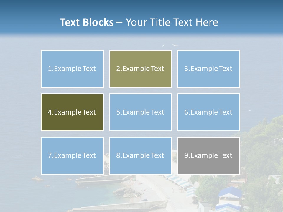 Stones Expanse Azure PowerPoint Template