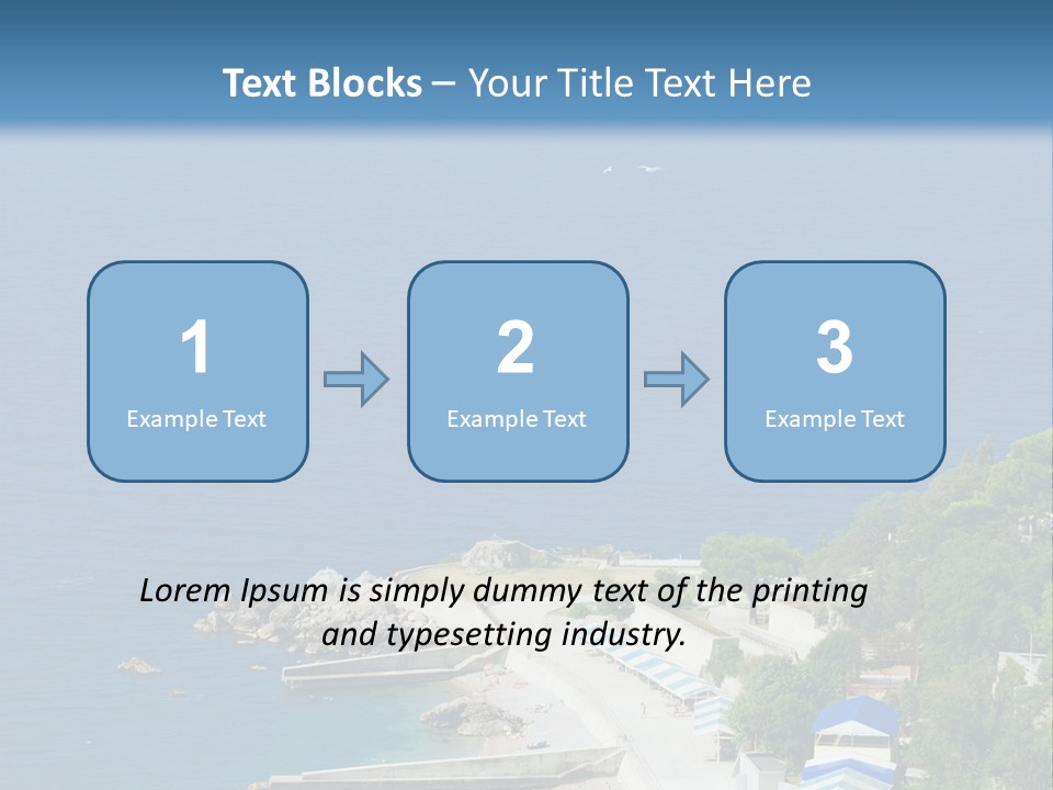 Stones Expanse Azure PowerPoint Template