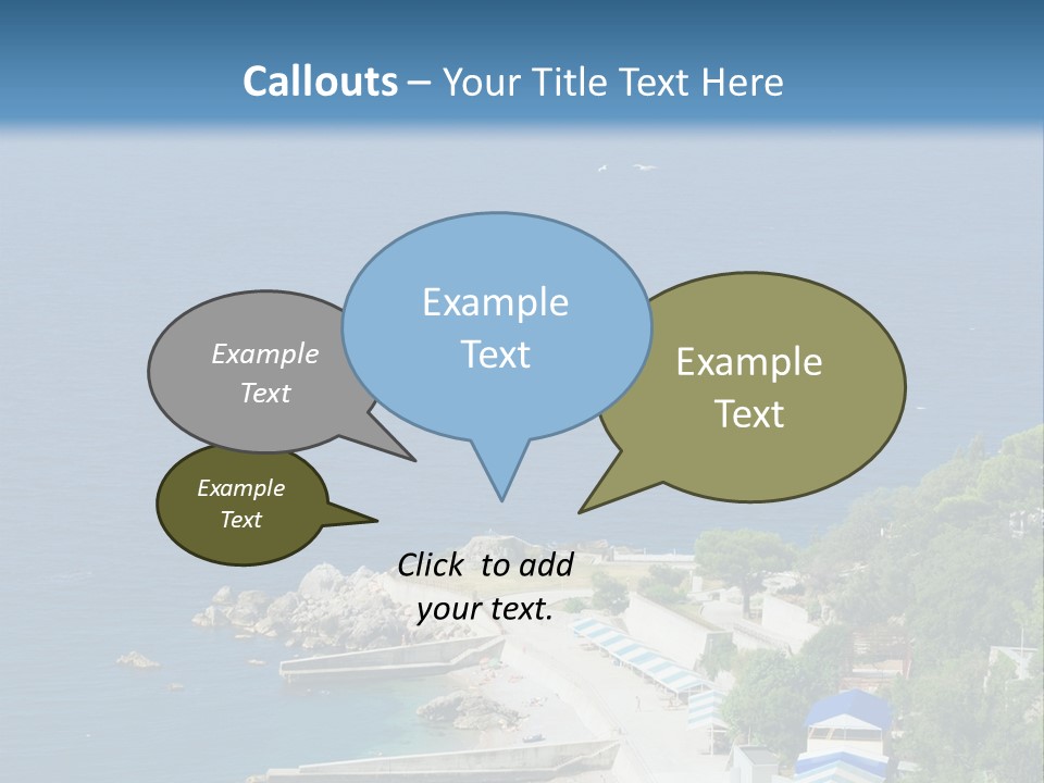 Stones Expanse Azure PowerPoint Template