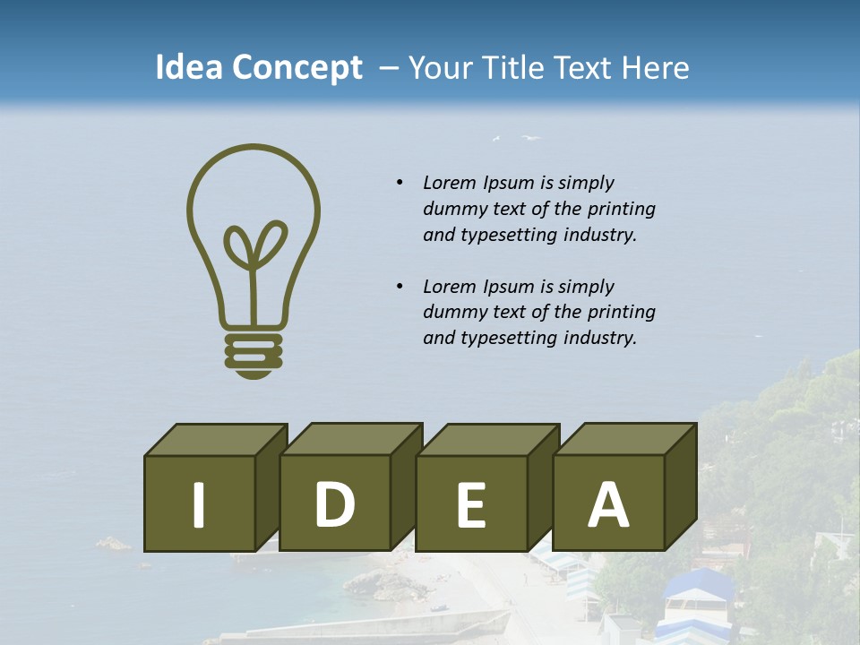 Stones Expanse Azure PowerPoint Template