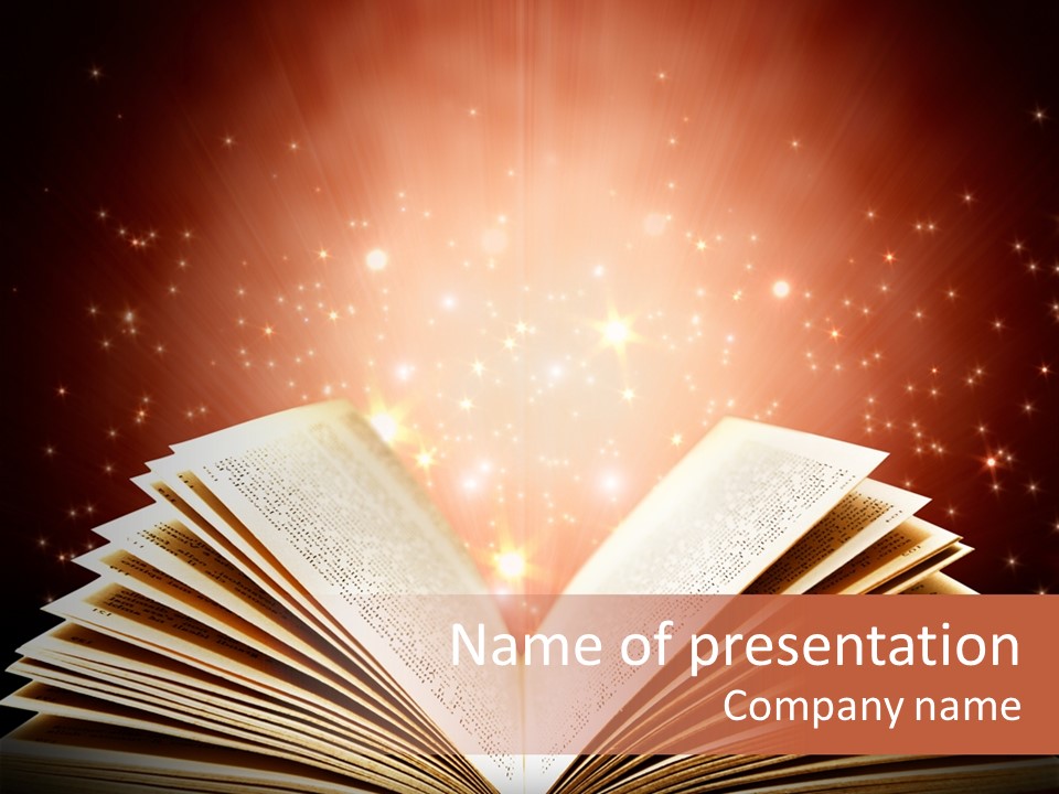 Dream Reading Open PowerPoint Template