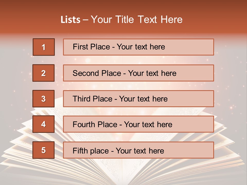 Dream Reading Open PowerPoint Template