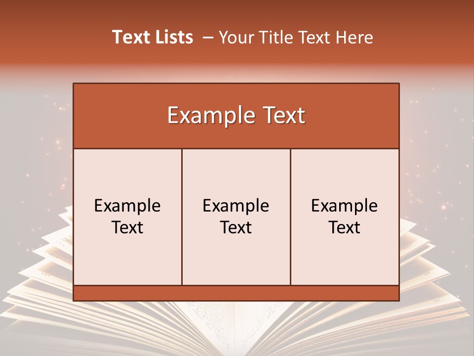 Dream Reading Open PowerPoint Template