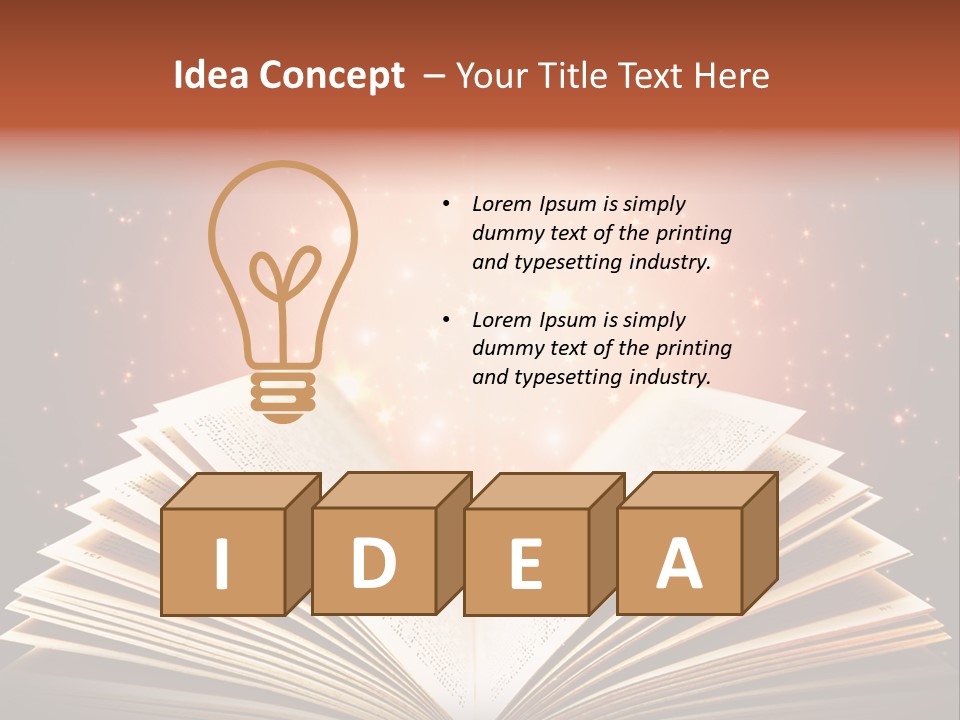 Dream Reading Open PowerPoint Template