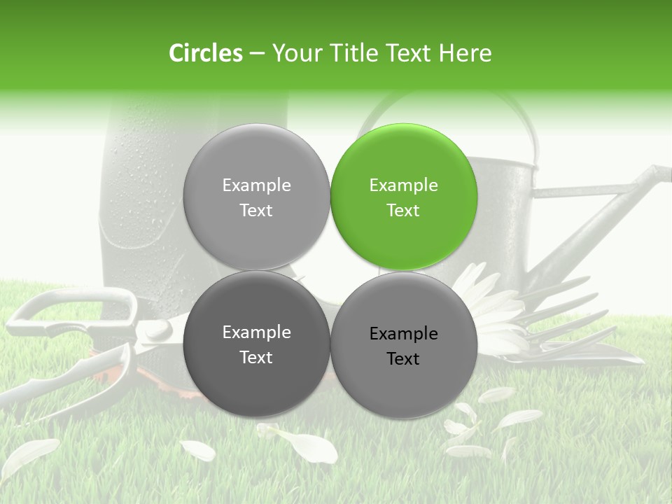 Springtime Garden Foliage PowerPoint Template