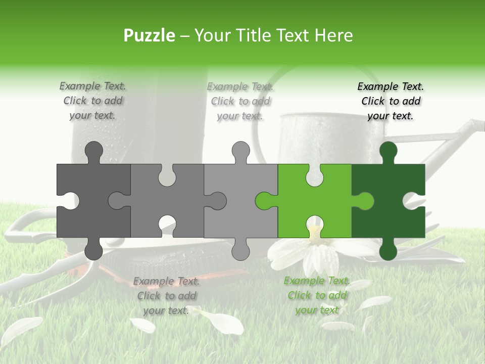 Springtime Garden Foliage PowerPoint Template