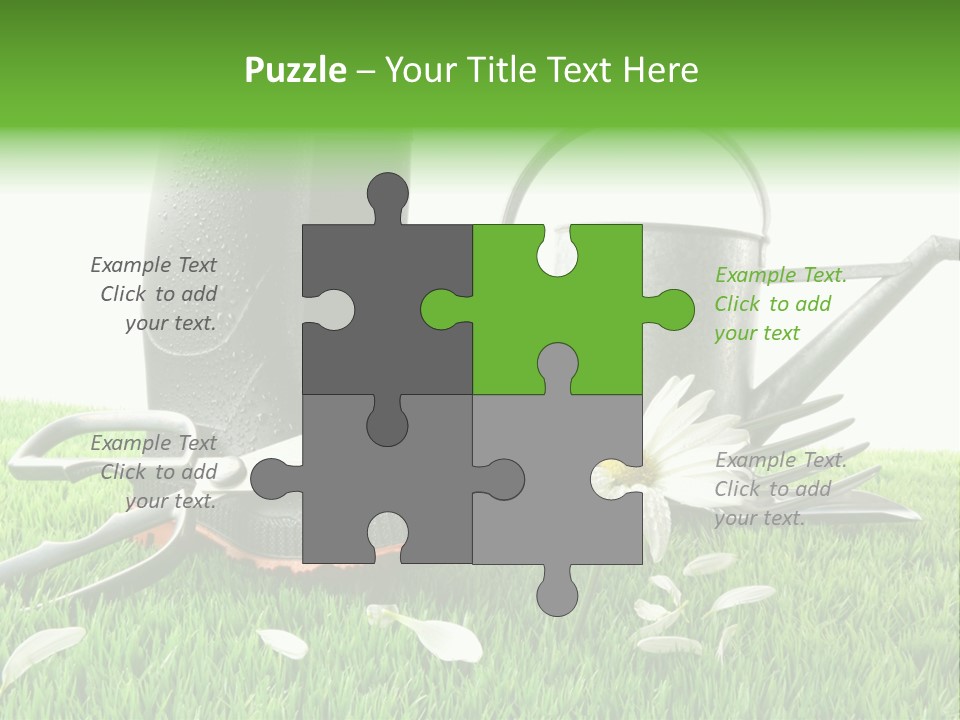 Springtime Garden Foliage PowerPoint Template